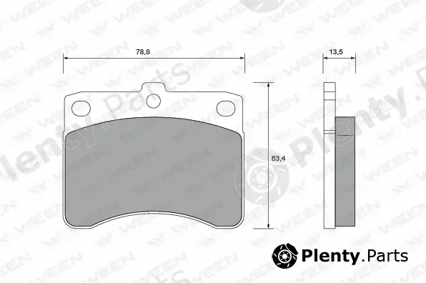 Ween 151-1409 — Brake Pad Set, disc brake