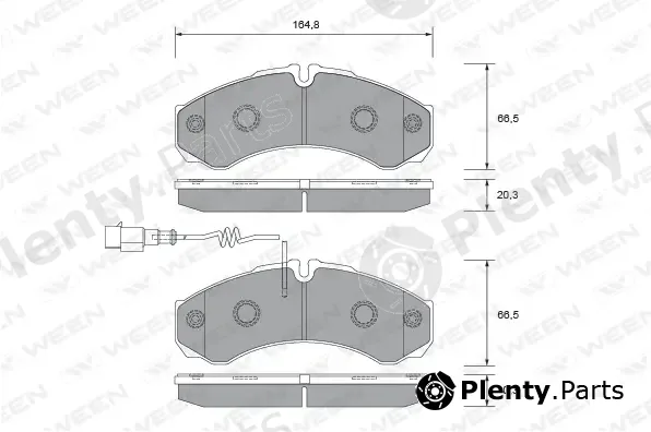 Ween 151-2715 — Brake Pad Set, disc brake