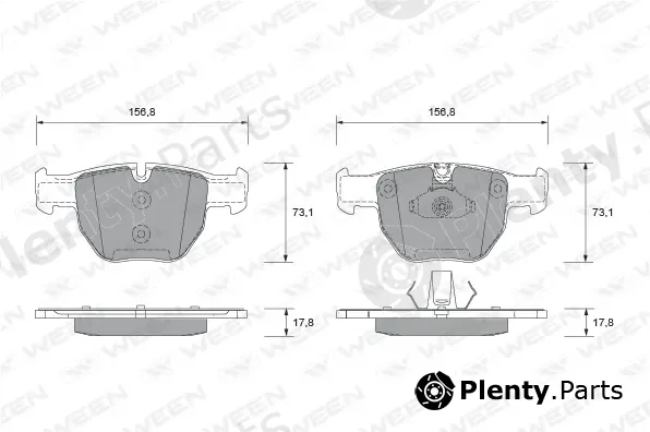 Ween 151-1922 — Brake Pad Set, disc brake