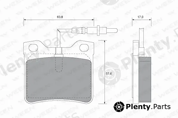 Ween 151-1535 — Brake Pad Set, disc brake
