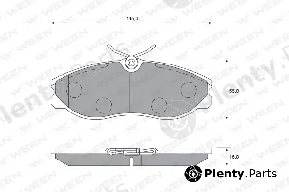 Ween 151-1646 — Brake Pad Set, disc brake