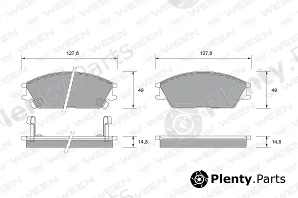 Ween 151-1492 — Brake Pad Set, disc brake