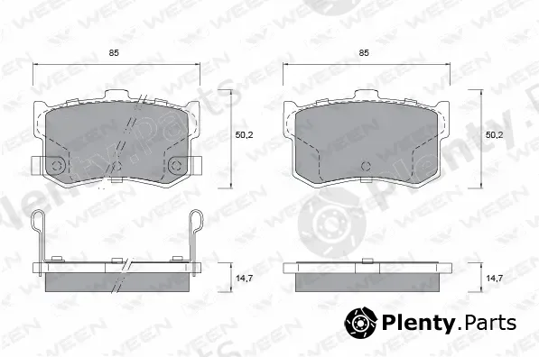 Ween 151-1185 — Brake Pad Set, disc brake