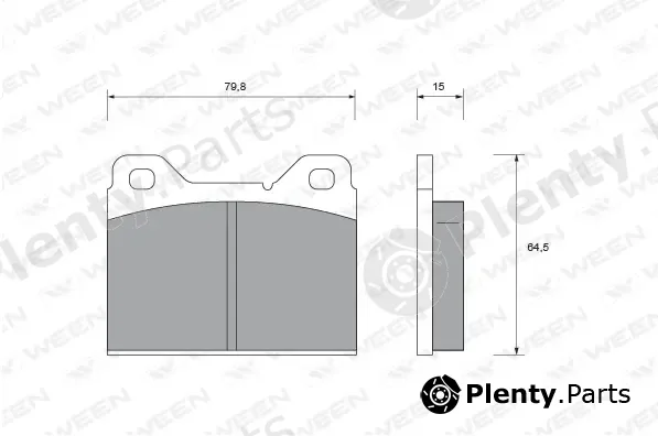 Ween 151-1782 — Brake Pad Set, disc brake