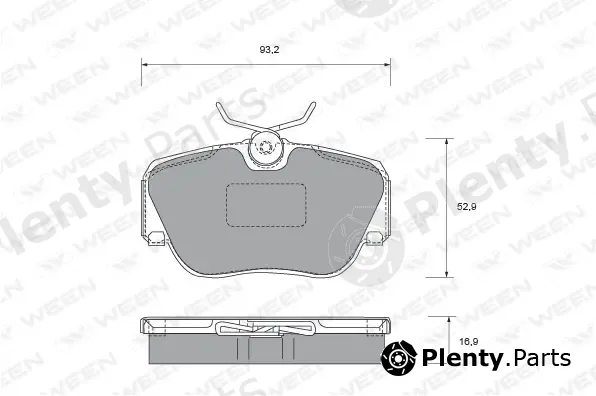 Ween 151-1453 — Brake Pad Set, disc brake