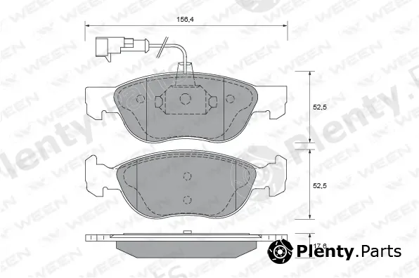 Ween 151-1833 — Brake Pad Set, disc brake