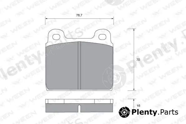 Ween 151-2250 — Brake Pad Set, disc brake