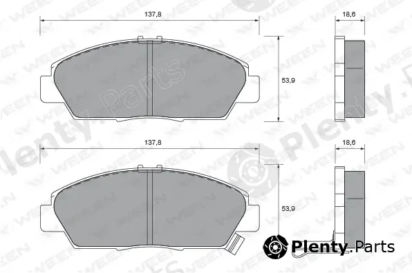 Ween 151-1607 — Brake Pad Set, disc brake