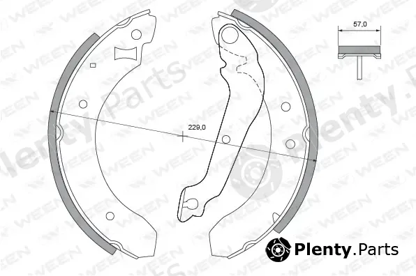 Ween 152-2202 — Brake Shoe Set