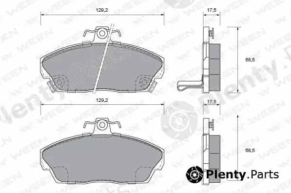 Ween 151-1024 — Brake Pad Set, disc brake
