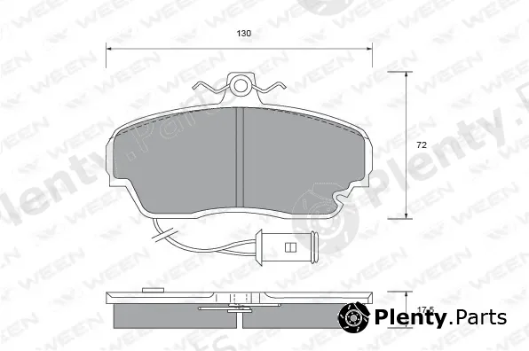Ween 151-1466 — Brake Pad Set, disc brake