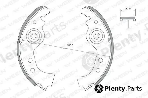 Ween 152-2309 — Brake Shoe Set
