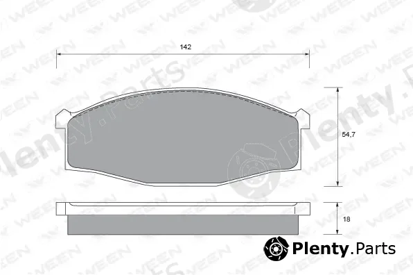 Ween 151-2135 — Brake Pad Set, disc brake