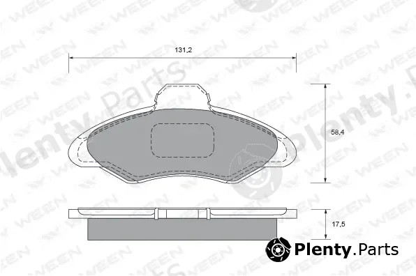Ween 151-1495 — Brake Pad Set, disc brake