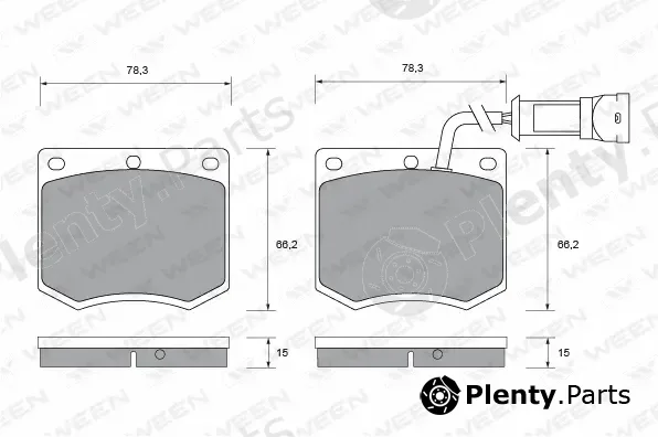 Ween 151-1397 — Brake Pad Set, disc brake