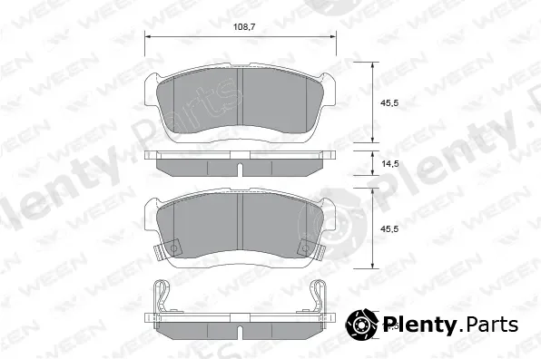 Ween 151-2712 — Brake Pad Set, disc brake