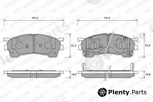 Ween 151-1370 — Brake Pad Set, disc brake