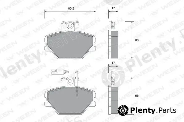 Ween 151-1460 — Brake Pad Set, disc brake