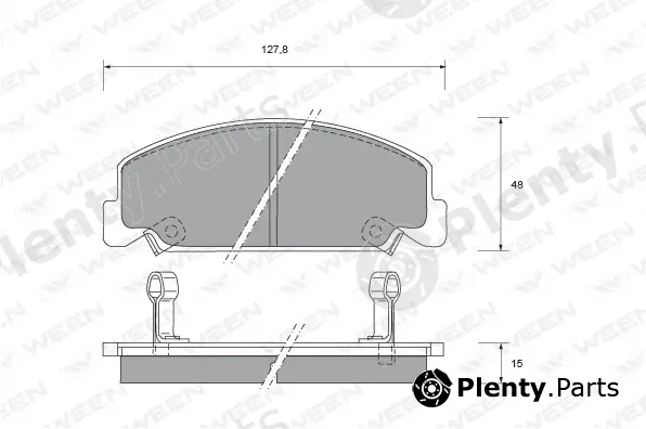 Ween 151-1426 — Brake Pad Set, disc brake