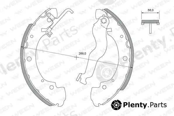 Ween 152-2290 — Brake Shoe Set