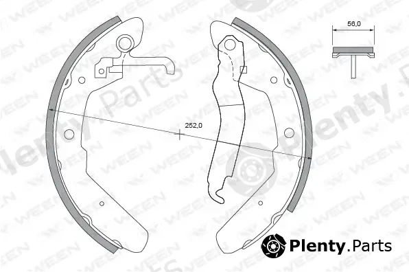 Ween 152-2084 — Brake Shoe Set