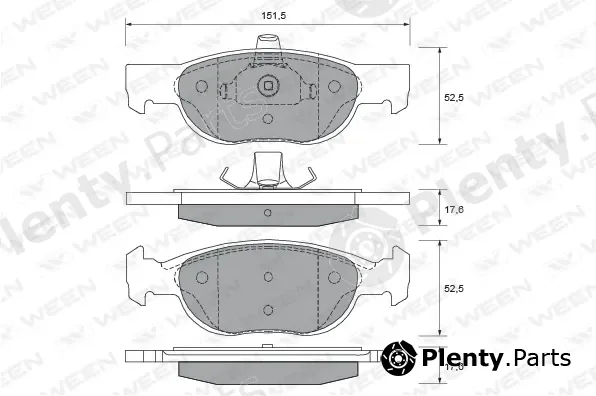 Ween 151-1830 — Brake Pad Set, disc brake