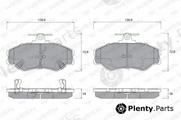 Ween 151-1173 — Brake Pad Set, disc brake