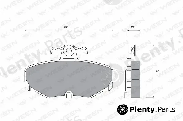 Ween 151-1015 — Brake Pad Set, disc brake