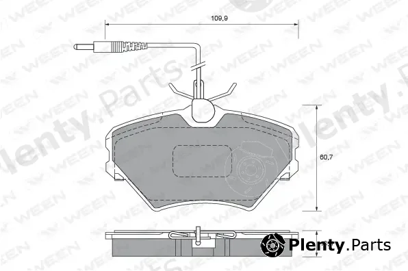 Ween 151-1626 — Brake Pad Set, disc brake