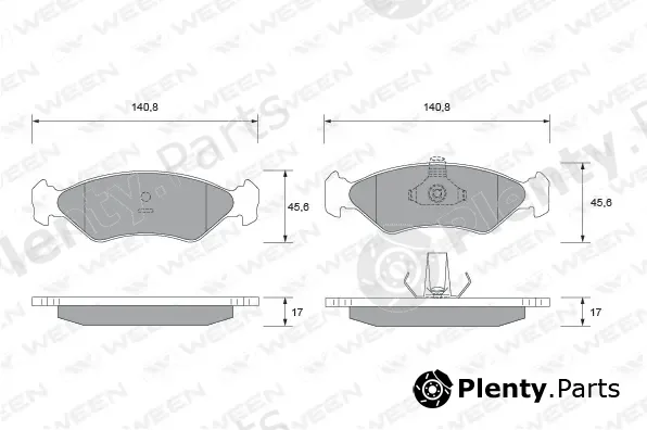 Ween 151-1724 — Brake Pad Set, disc brake