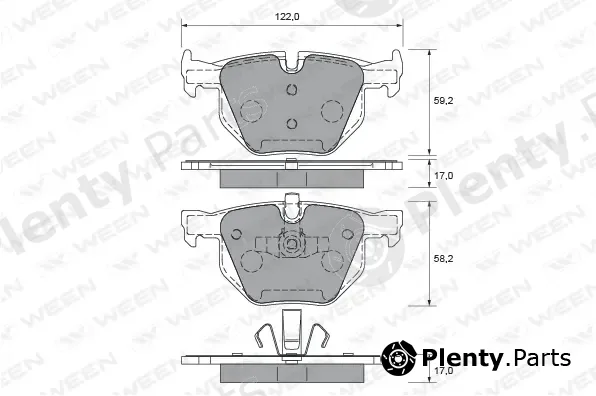 Ween 151-1951 — Brake Pad Set, disc brake