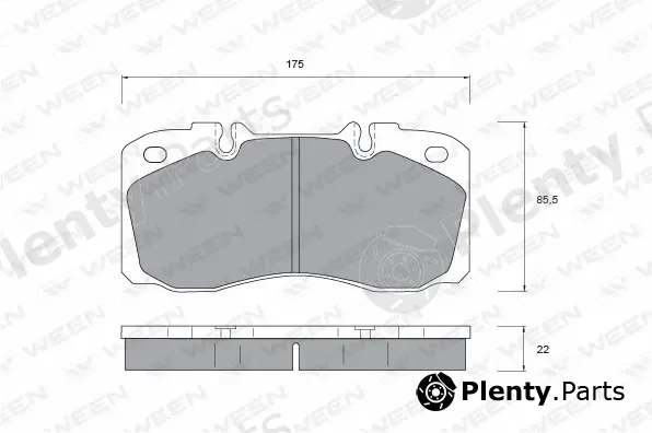 Ween 151-1055 — Brake Pad Set, disc brake
