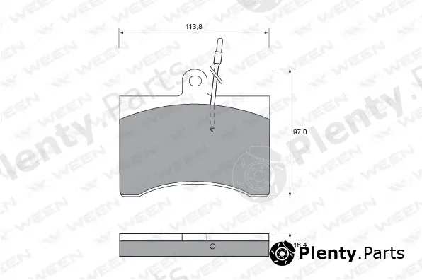 Ween 151-2151 — Brake Pad Set, disc brake