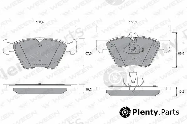 Ween 151-1300 — Brake Pad Set, disc brake