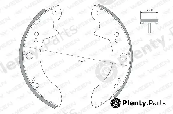 Ween 152-2214 — Brake Shoe Set