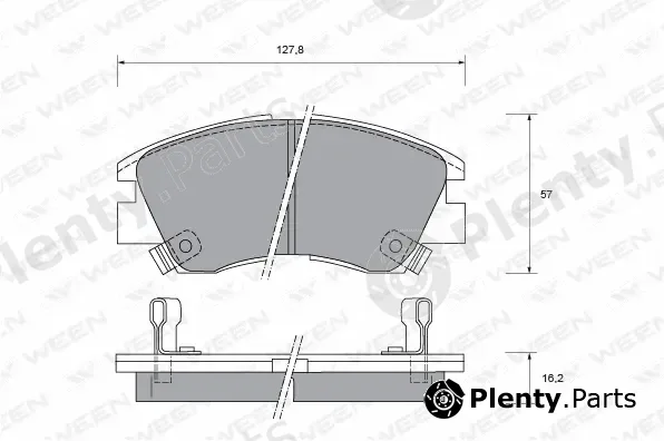 Ween 151-1403 — Brake Pad Set, disc brake