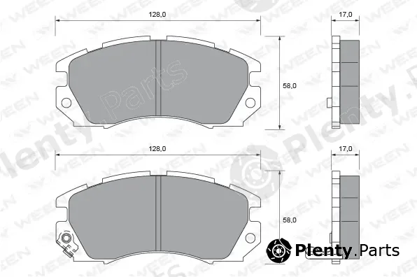 Ween 151-1697 — Brake Pad Set, disc brake