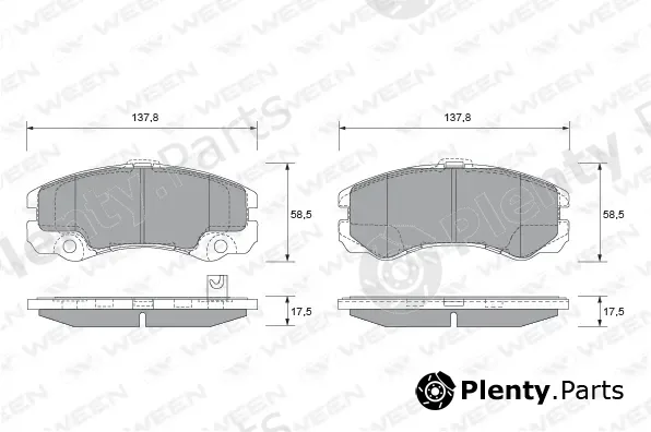 Ween 151-1867 — Brake Pad Set, disc brake