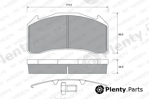 Ween 151-1509 — Brake Pad Set, disc brake