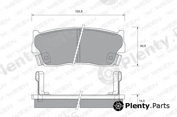 Ween 151-2178 — Brake Pad Set, disc brake