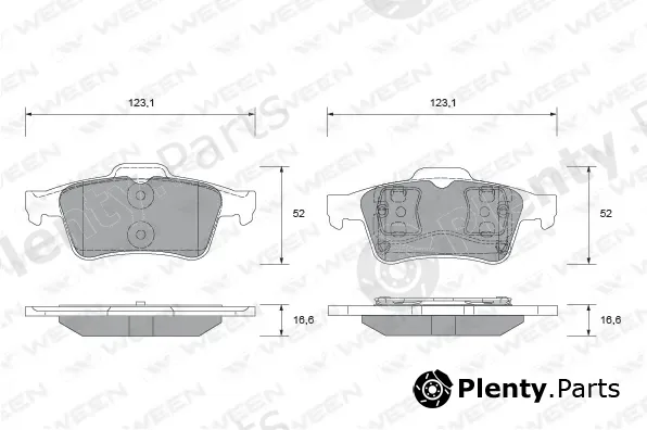Ween 151-2265 — Brake Pad Set, disc brake