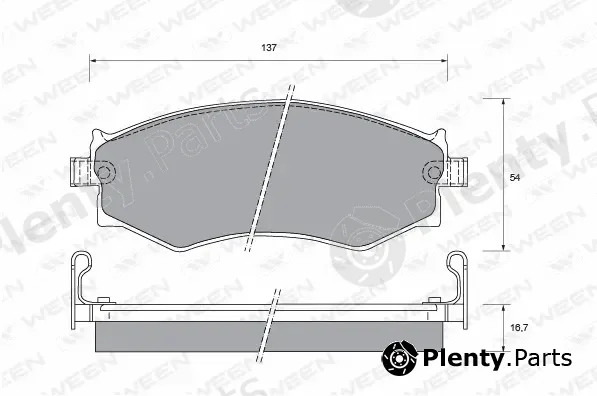 Ween 151-1354 — Brake Pad Set, disc brake