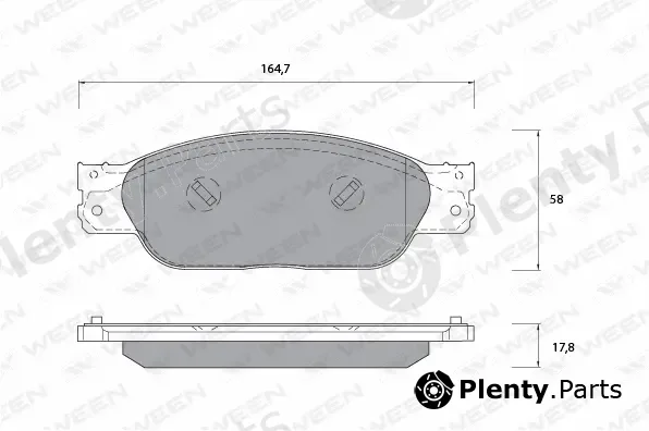 Ween 151-1091 — Brake Pad Set, disc brake