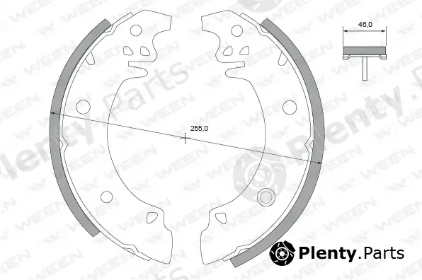 Ween 152-2244 — Brake Shoe Set