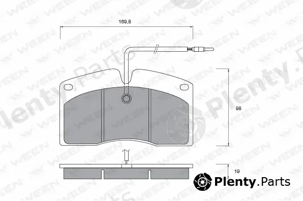 Ween 151-1051 — Brake Pad Set, disc brake