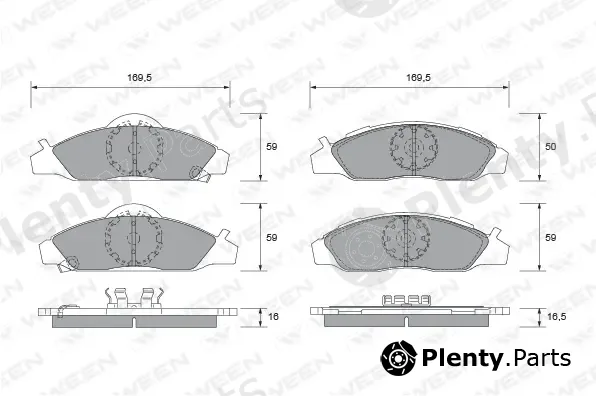 Ween 151-2256 — Brake Pad Set, disc brake