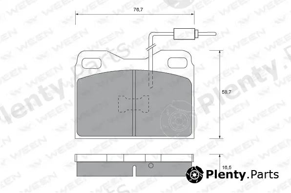 Ween 151-1506 — Brake Pad Set, disc brake