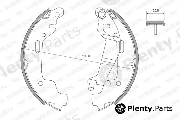 Ween 152-2353 — Brake Shoe Set