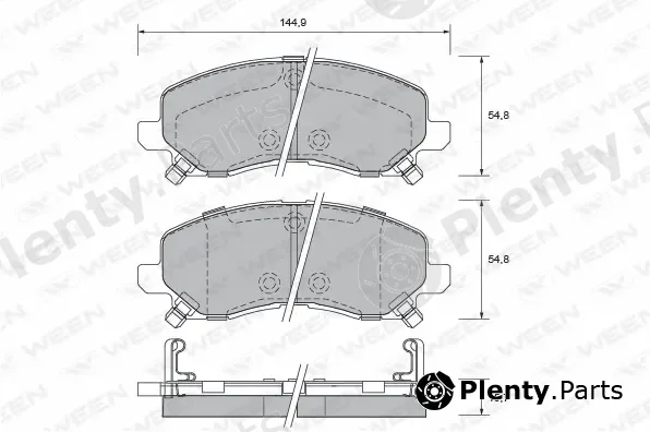Ween 151-2724 — Brake Pad Set, disc brake