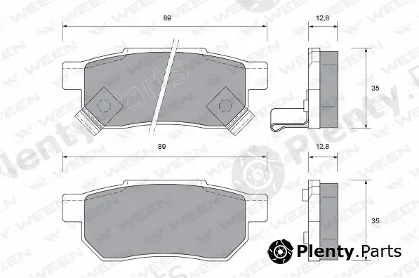 Ween 151-1027 — Brake Pad Set, disc brake